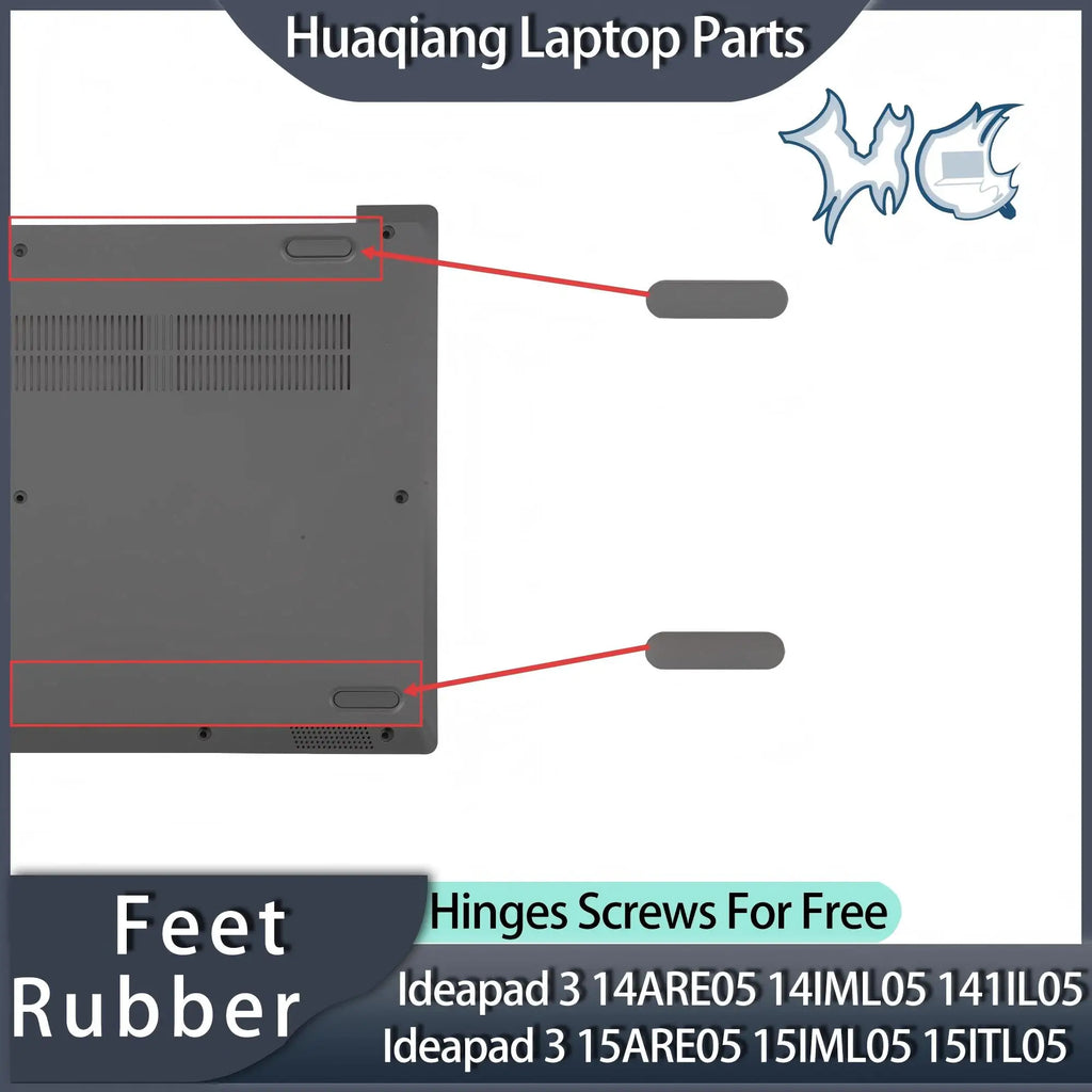 Rubber Feet for Ideapad 3 15ARE05 15IML05 15IIL05 15ITL05 Ideapad 3 14ARE05 14IML05 14IIL05 BLACK/GRAY Repair