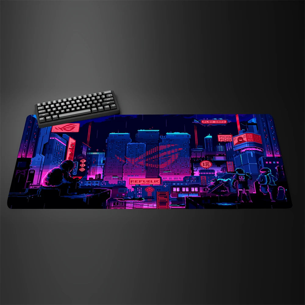 Asus Rog Mause Pad Anime Mouse Mats Gaming Computer Desk Mat Mouse Carpet Pc Accessories Gamer Mouse Pad Speed Rubber Mat