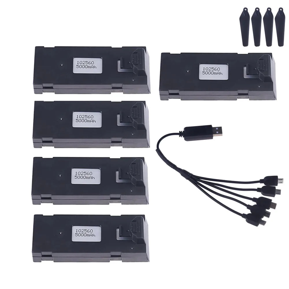 E88 Drone Battery 3.7V 1800/2600/3600/5000/6500mAh For E88PRO E99 E99PRO P1 K3 P10 A13 E525 RC Quadcopter Parts Battery
