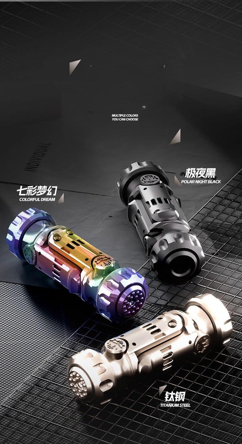 Stun Grenade Fidget Spinner Miniature Pistol Toy Gun with Ejectable Shells Stress Relief Finger Toys for Adults Kids Best Gifts