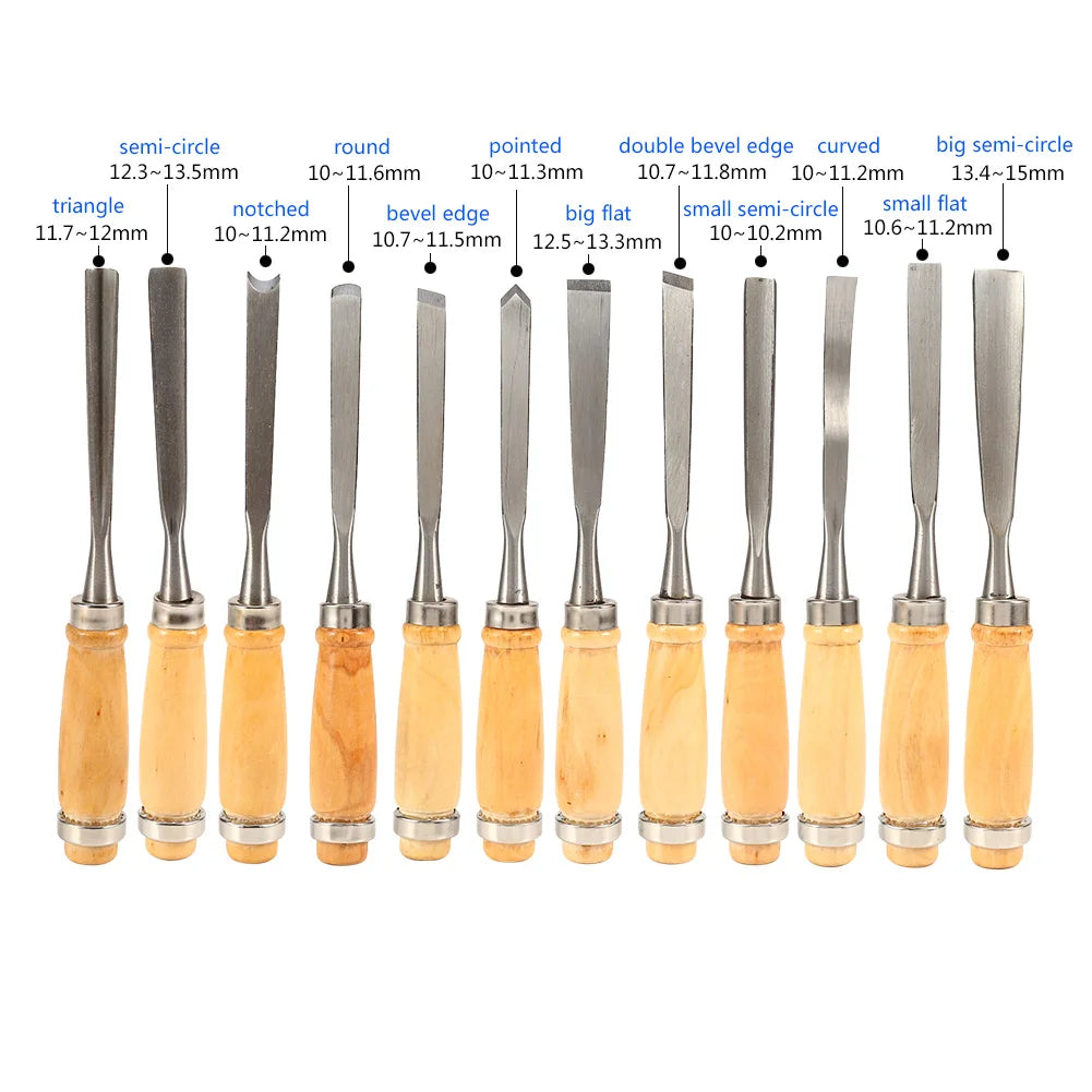Wood Carving Hand Chisel Set Woodworking Professional Lathe Gouges Tools Hand Chisels Carving Tools Wood Carving Chisels