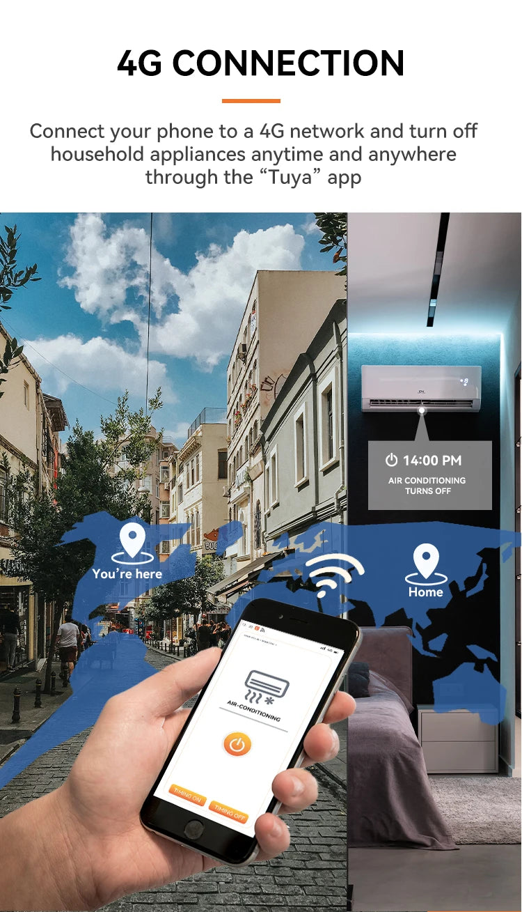 ETEK Tuya WIFI Smart Circuit Breaker MCB Smart Life Remote Control Short Circuit Protection Timed 2P 16A 25A 32A 40A 63A EKR3