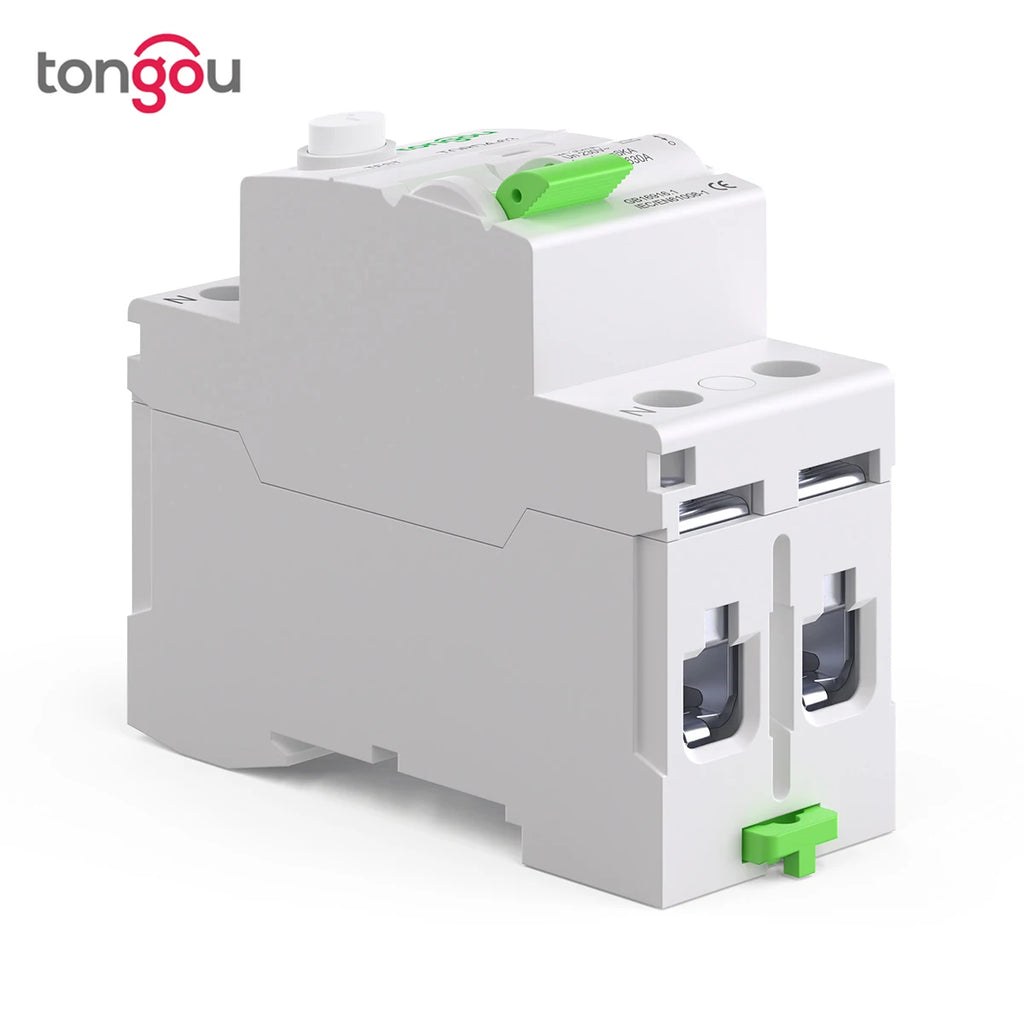 AC Type RCCB Electromagnetic Residual Current Circuit Breaker AC ELCB 2 Pole 16A 25A 40A 63A RCD 30mA TONGOU