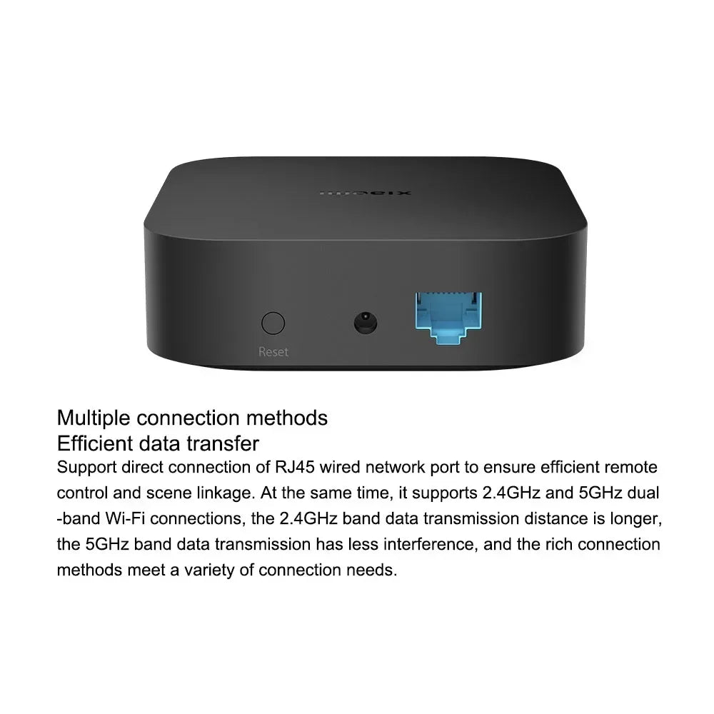 Xiaomi Smart Central Hub Mijia Gateway 4 WIFI Bluetooth Mesh Hub 5GHz 10/100Mbps Smart Home Work With Mi Home APP
