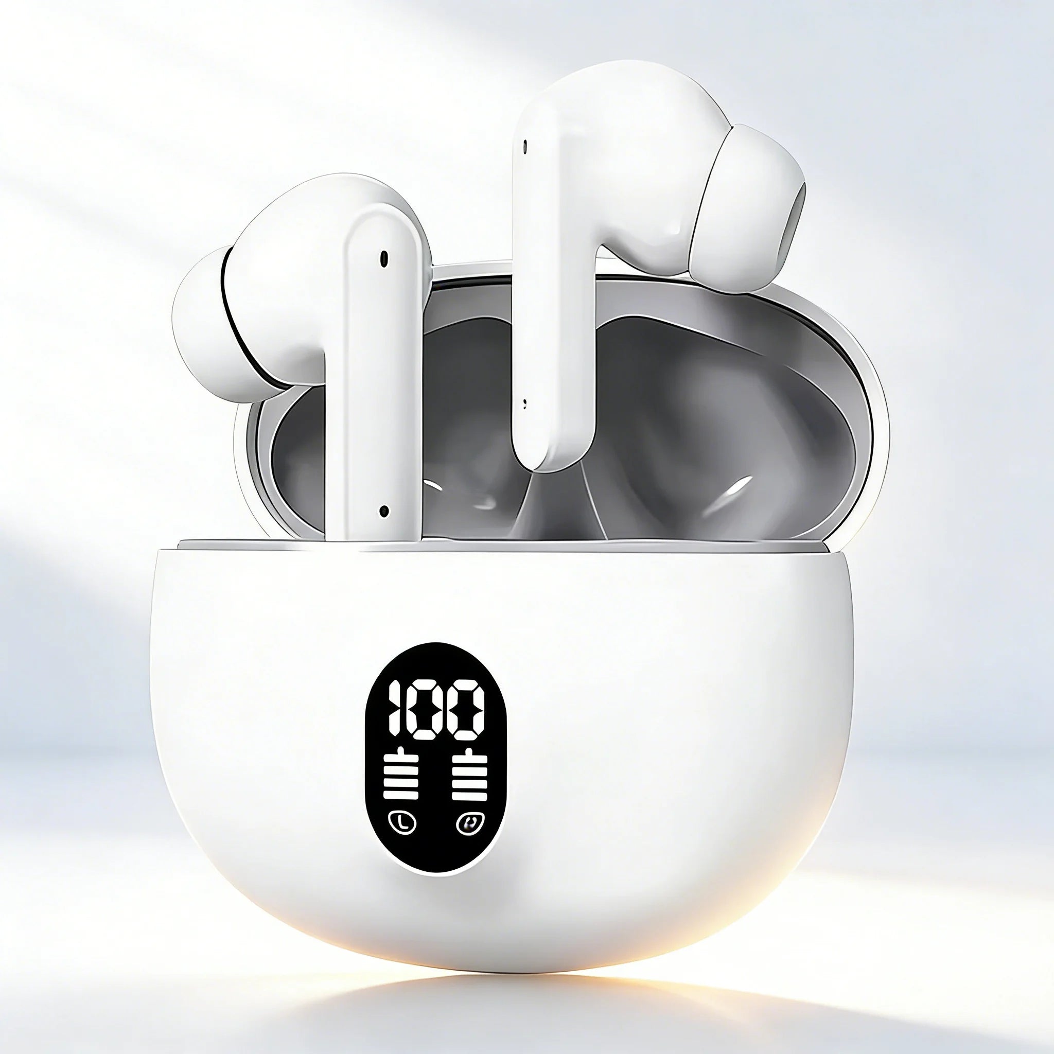 895B-New TWS Wireless Earphones with LED Display, Hi-Fi Stereo Sound Bluetooth 5.3 Earbuds Latency for Gaming/Sports/Music