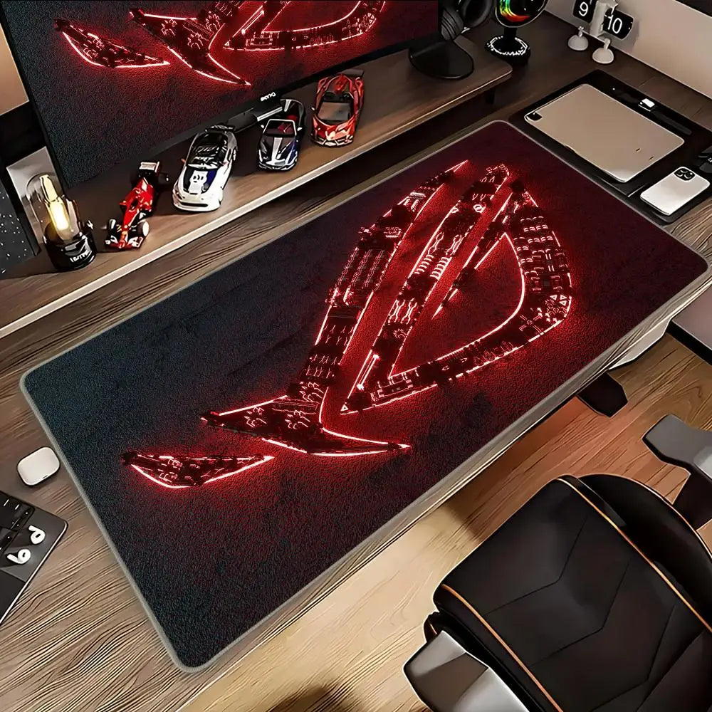 Asus Rog Mause Pad Anime Mouse Mats Gaming Computer Desk Mat Mouse Carpet Pc Accessories Gamer Mouse Pad Speed Rubber Mat