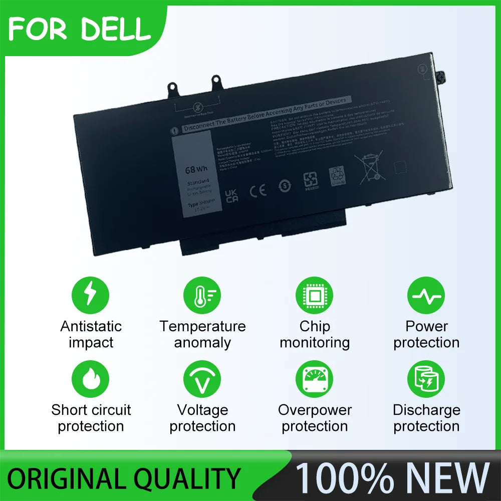 15.2V 68Wh 3HWPP  Battery coding 3HWPP Laptop Battery For Dell Precision 3541 3551 P80F Latitude 5410