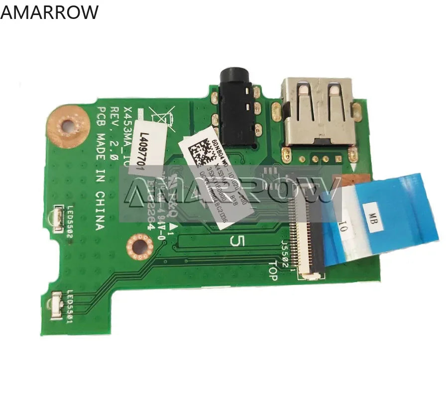 Original Laptop USB board for Asus X453MA X403M F453M X553MA X503MA F553MA X503M F553M USB AUDIO JACK Audio board