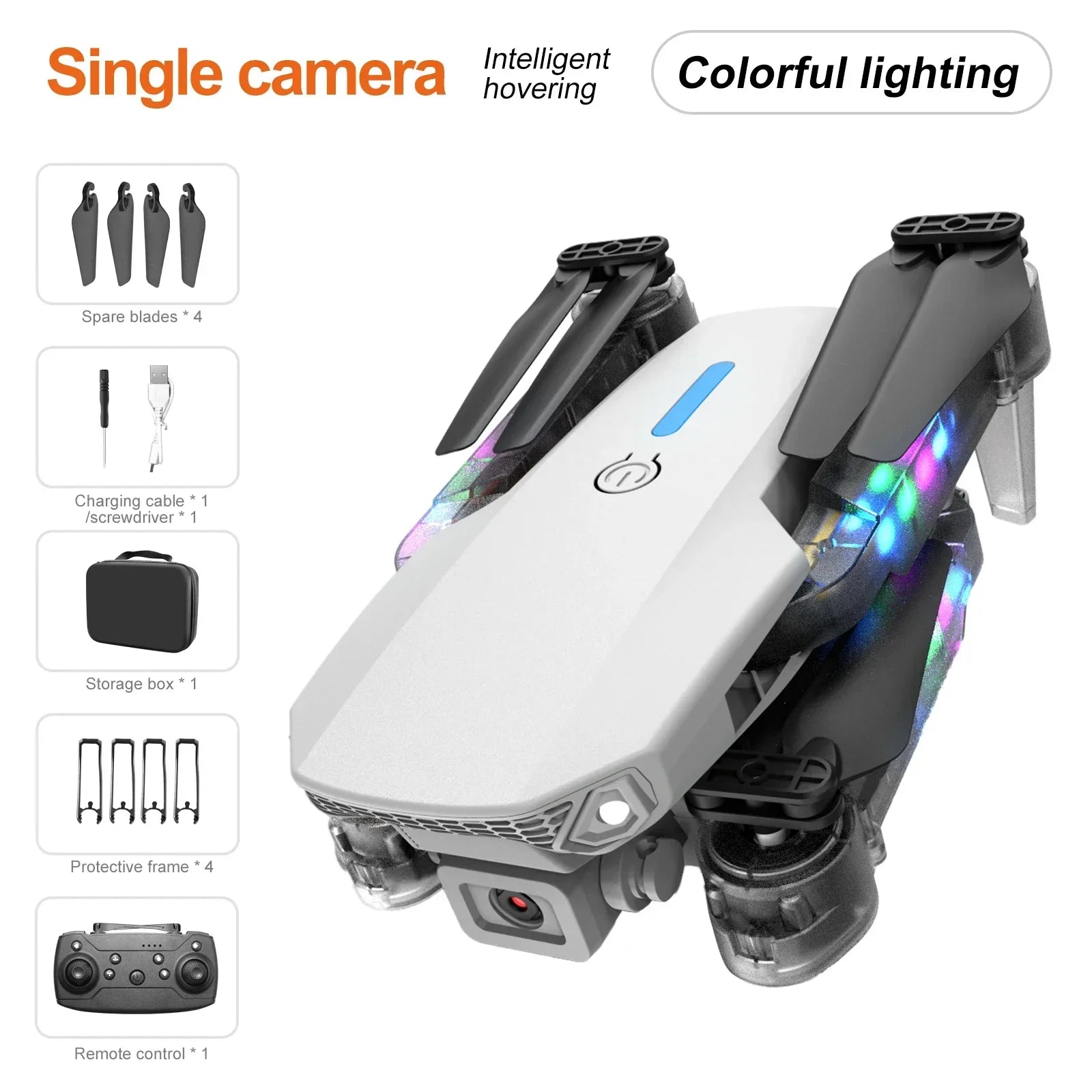 New E99 Pro HD 4K Drone Dual Camera High Hold Mode Foldable Mini WIFI Aerial Photography RC Quadcopter Toys Helicopter Dron