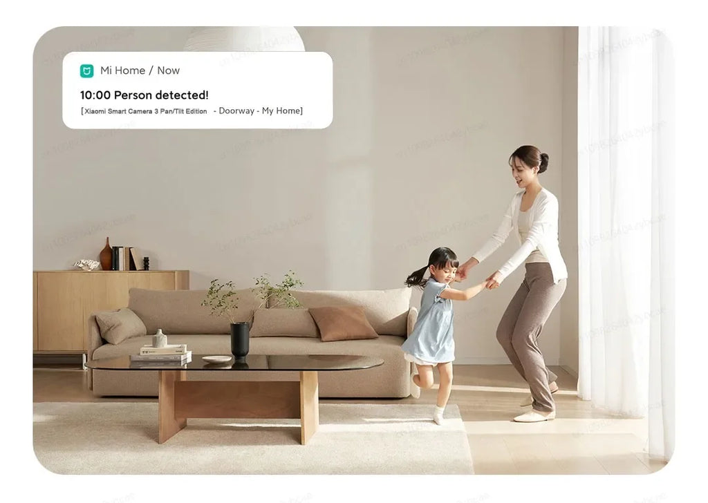 XIAOMI Smart Camera 3 Chinese Version,3K Ultra-clear HD,360° Pan-Tilt-Zoom,AI Human Detection,5 Megapixel Two-Way Voice Calls