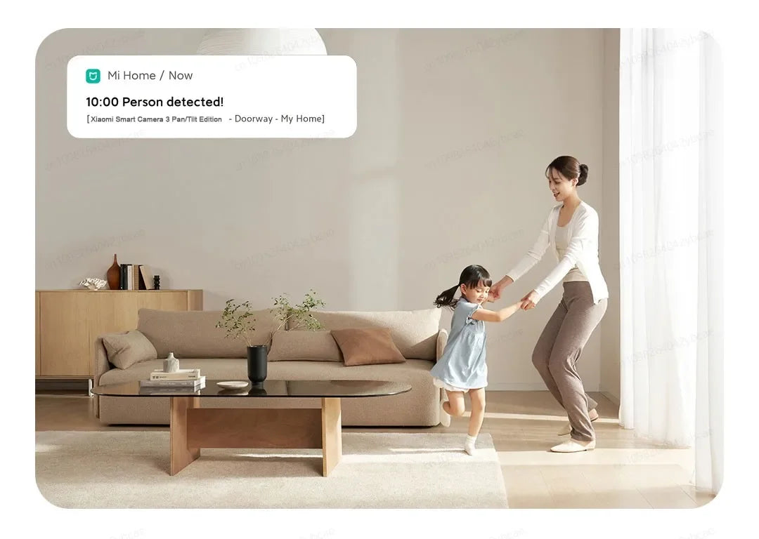 XIAOMI Smart Camera 3 Chinese Version,3K Ultra-clear HD,360° Pan-Tilt-Zoom,AI Human Detection,5 Megapixel Two-Way Voice Calls