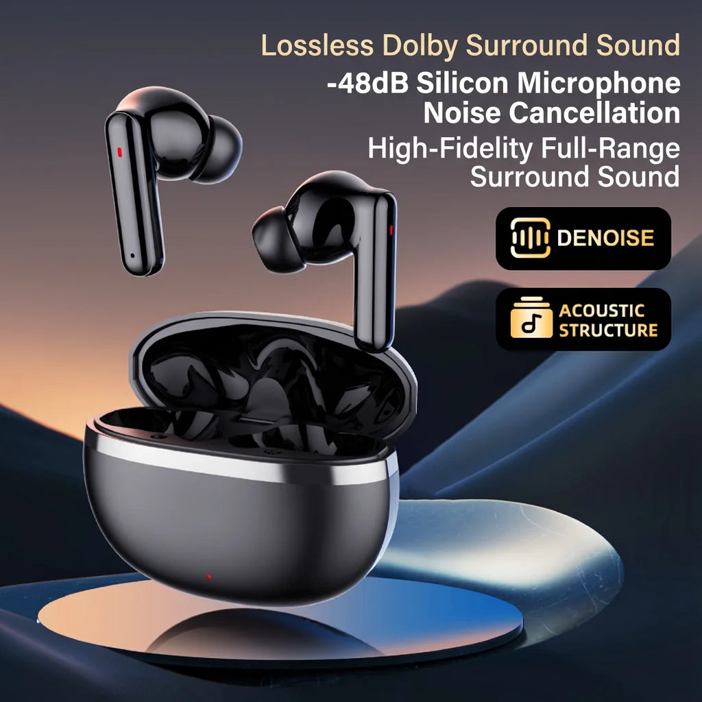 2026 New Original Noise-Cancelling TWS Earbuds Bluetooth Headset, Game Headset,Outdoor Sports Headset Sports With Smart Phone