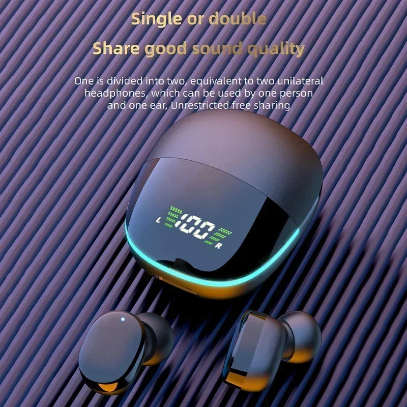 G9Spro Wireless Headphones Earphone Bluetooth-compatible 5.0 Waterproof Headset with Mic for Xiaomi iPhone G9S Earbuds