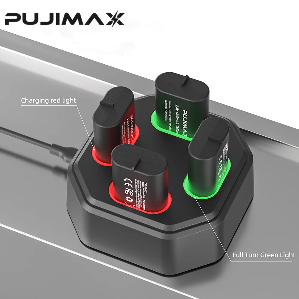 PUJIMAX 3360mWh Ni-MH Battery Rechargable Batteries Pack For XBOX Serise S/X and XBOX ONE S/X/Elite With Charger+ Charger Cable