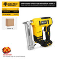 Brushless Electric Nail Gun with Battery Adapter Convert for Dewalt 20v Battery Pin to Milwaukee/Makita 20/18v Battery Pins