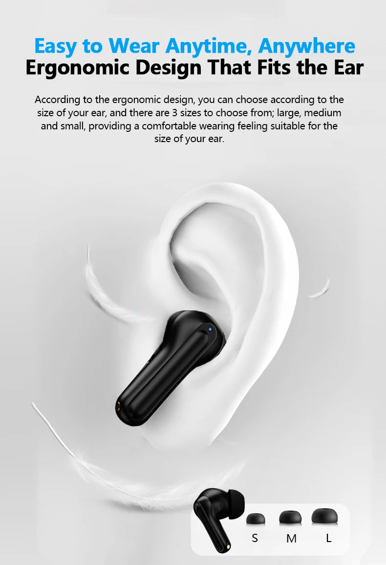 Lenovo XT58 Wireless Earphones Intelligent Noise Reduction Bluetooth 5.4 Headphone Gaming Headset HIFI Earbuds Sound LED Display