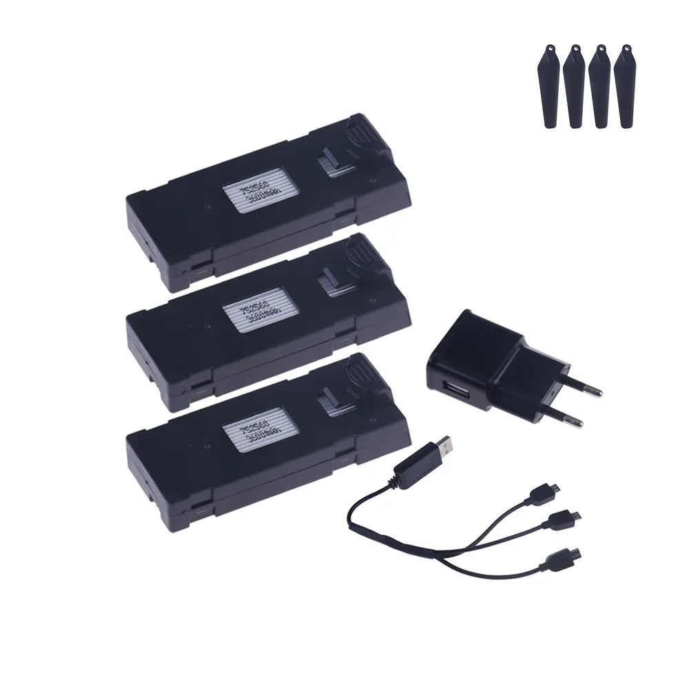 E88 Drone Battery 3.7V 1800/2600/3600/5000/6500mAh For E88PRO E99 E99PRO P1 K3 P10 A13 E525 RC Quadcopter Parts Battery