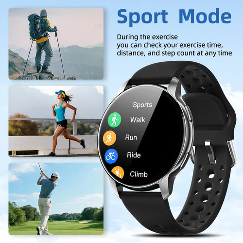 2026 New Smart Watch for Android/IOS 1.46''HD Display Camera Control Wireless Phone Call Voice Answer Christmas Gift Men Women