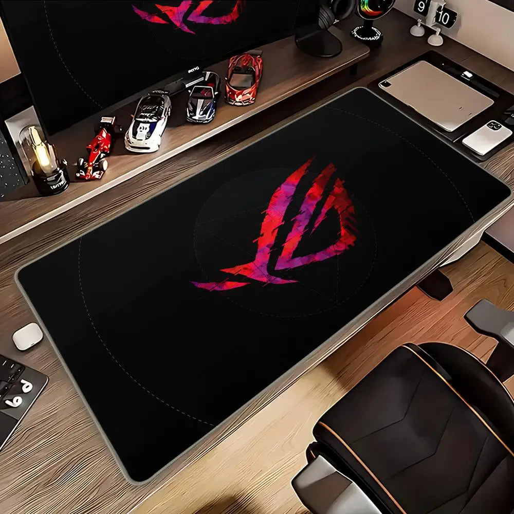 Asus Rog Mause Pad Anime Mouse Mats Gaming Computer Desk Mat Mouse Carpet Pc Accessories Gamer Mouse Pad Speed Rubber Mat