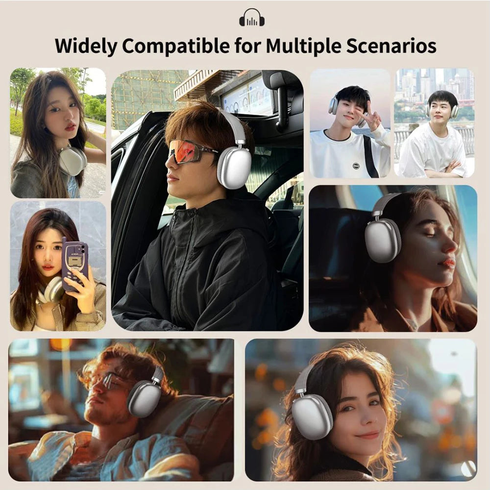 Wireless Bluetooth Headset Outdoor Sports Gaming Wireless Headphones with Mic Noise Cancelling Earbuds Bluetooth Earphones P9