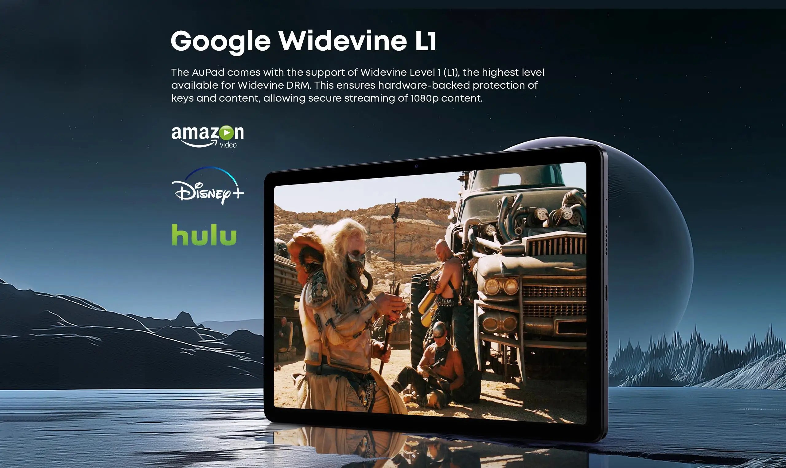 CHUWI Tablet AuPad Android 14 Tablets 10.95" FHD+2K Display Snapdragon 685 8GB RAM 128GB ROM 13MP AF Rear 7000mAh 18W 4G LTE Tab