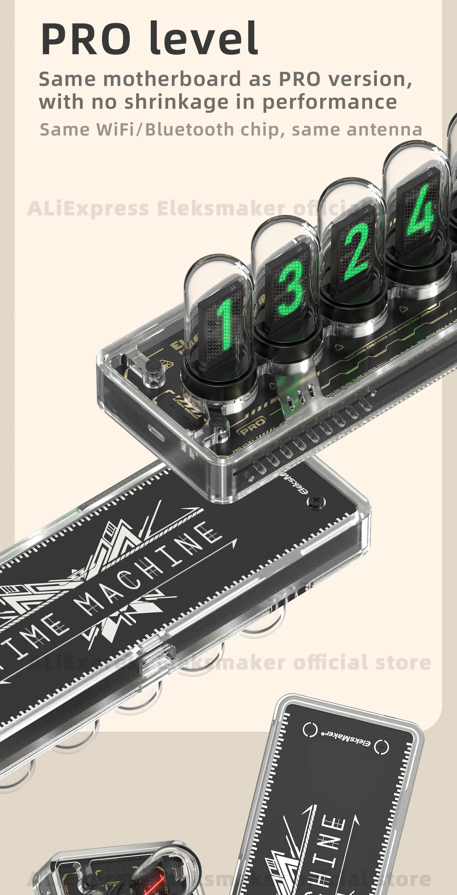 EleksMaker EleksTube IPS PR1 PR2  6-Bit IPS Retro Glows Analog Nixie Tube elekstube clock