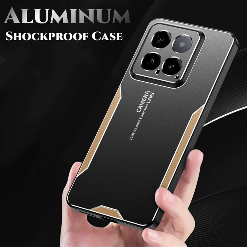 ShockProof Alloy Metal Case For Xiaomi 15T 13T 14T 12T 11T 12X 15 14 13 12 Mi 11i 17 Pro Ultra Silicone Back Cover Shell Cases