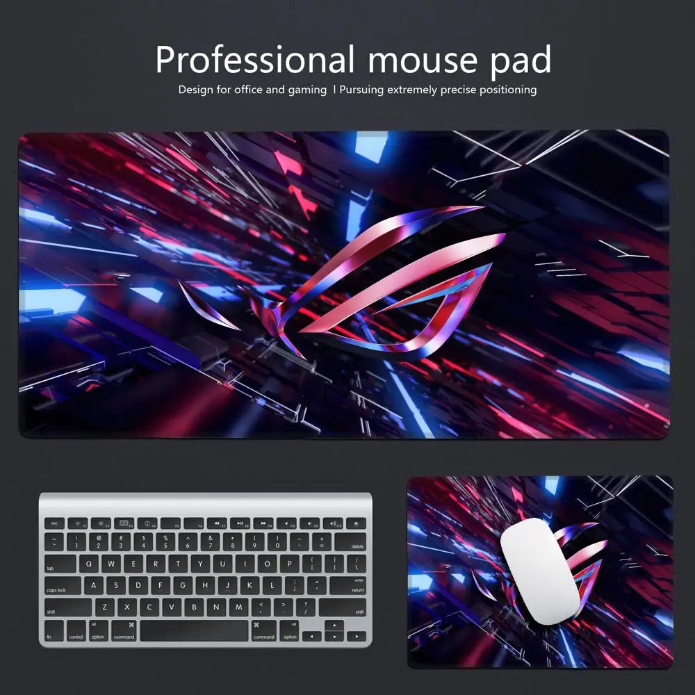 Asus Rog Mause Pad Anime Mouse Mats Gaming Computer Desk Mat Mouse Carpet Pc Accessories Gamer Mouse Pad Speed Rubber Mat