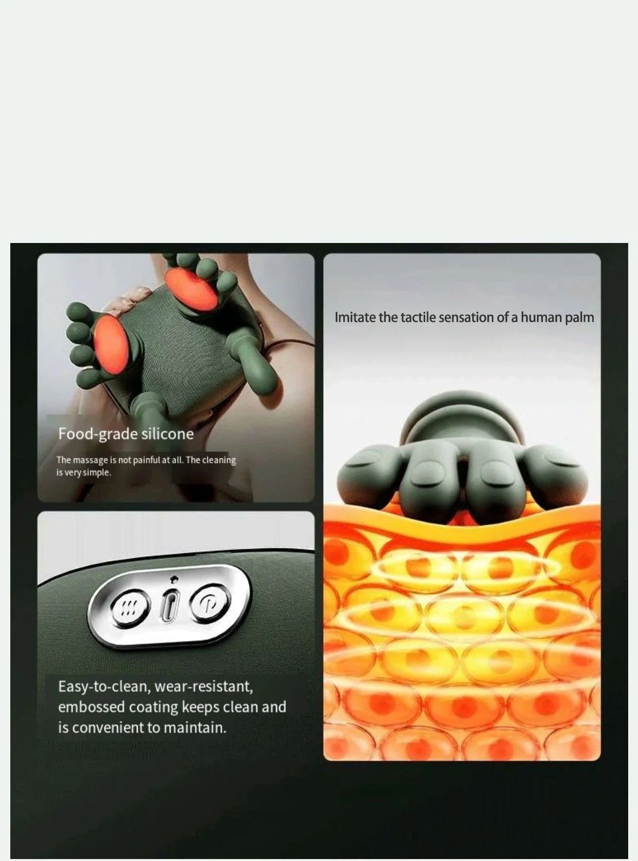 Hot Selling Biomimetic Massager Electric 4D Kneading Massage Simulates Human Hands Relieves Pain and Relaxes Muscles
