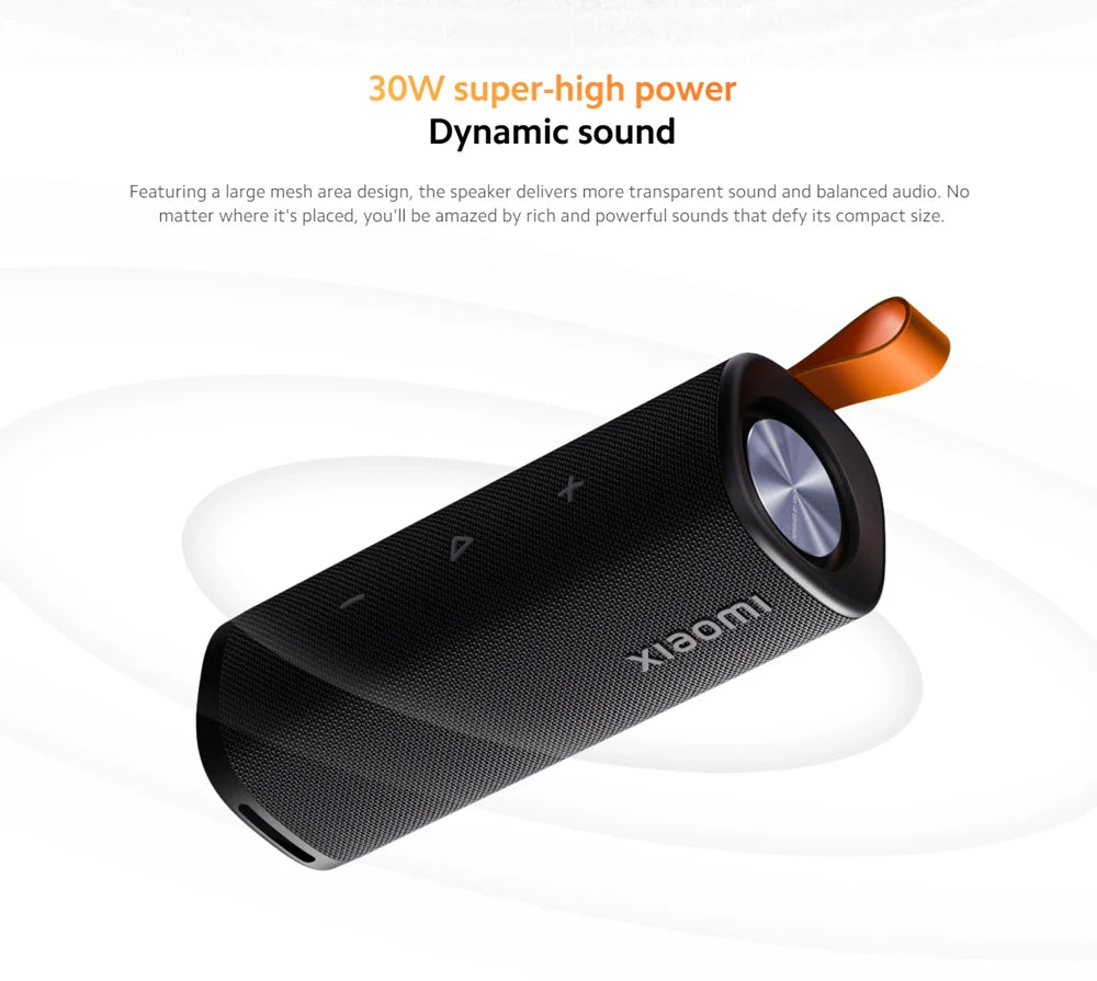 Xiaomi Sound Outdoor Smart speaker Global Version Bluetooth5.4 IP67 dust and water resistance Up 12 hours  long-lasting battery