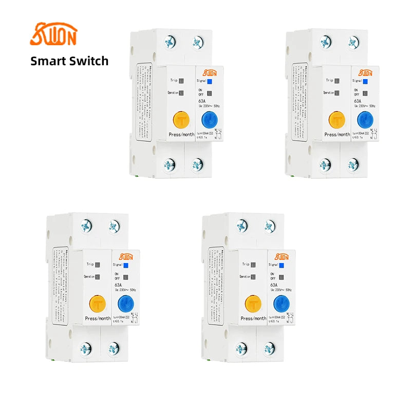 eWelink WiFi circuit breaker Smart switch timer remote control voice control Alexa echo with Leakage Protection for Smart Home
