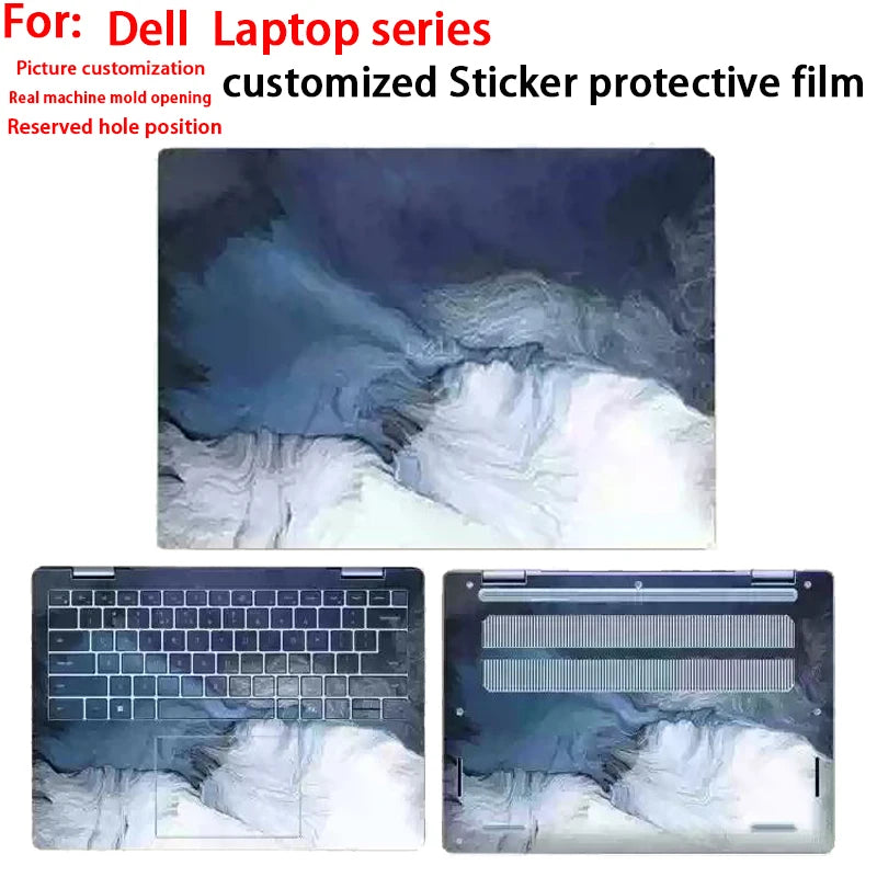 For Dell Latitude 7650 5550 5450 7450 pattern protective film Latitude 9430 7350 5350 2-in-1 laptop shell film body custom film