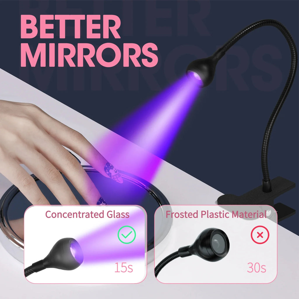 Professional Nail UV LED Lamp Desk With Display Rechargeable Portable Mini Nail Dryer Stand UV Lamp for Nails Art Removable