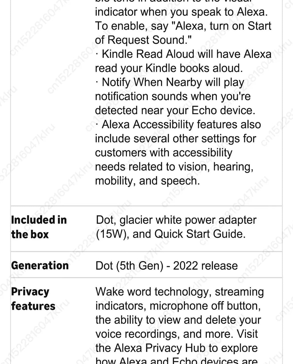 Original Alexa Echo Dot 5th Generation Smart Mini Wifi Home BT Alexa Speaker Horn with Sound Control Voice Assistant and Clock