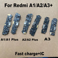 For Xiaomi Redmi A1 A2 A3 A3X + Plus USB Charging Port Mic Microphone Dock Board Flex Cable With IC Fast Charging 4G 5G