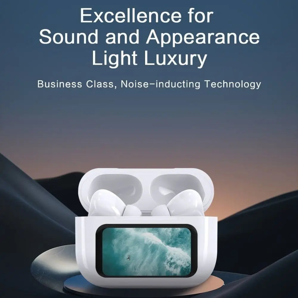 A9 PRO Tws Bluetooth Earbuds Transparent with LED Digital Display Wireless In-Ear Earphone for Xiaomi Huawei iPhone Headphone
