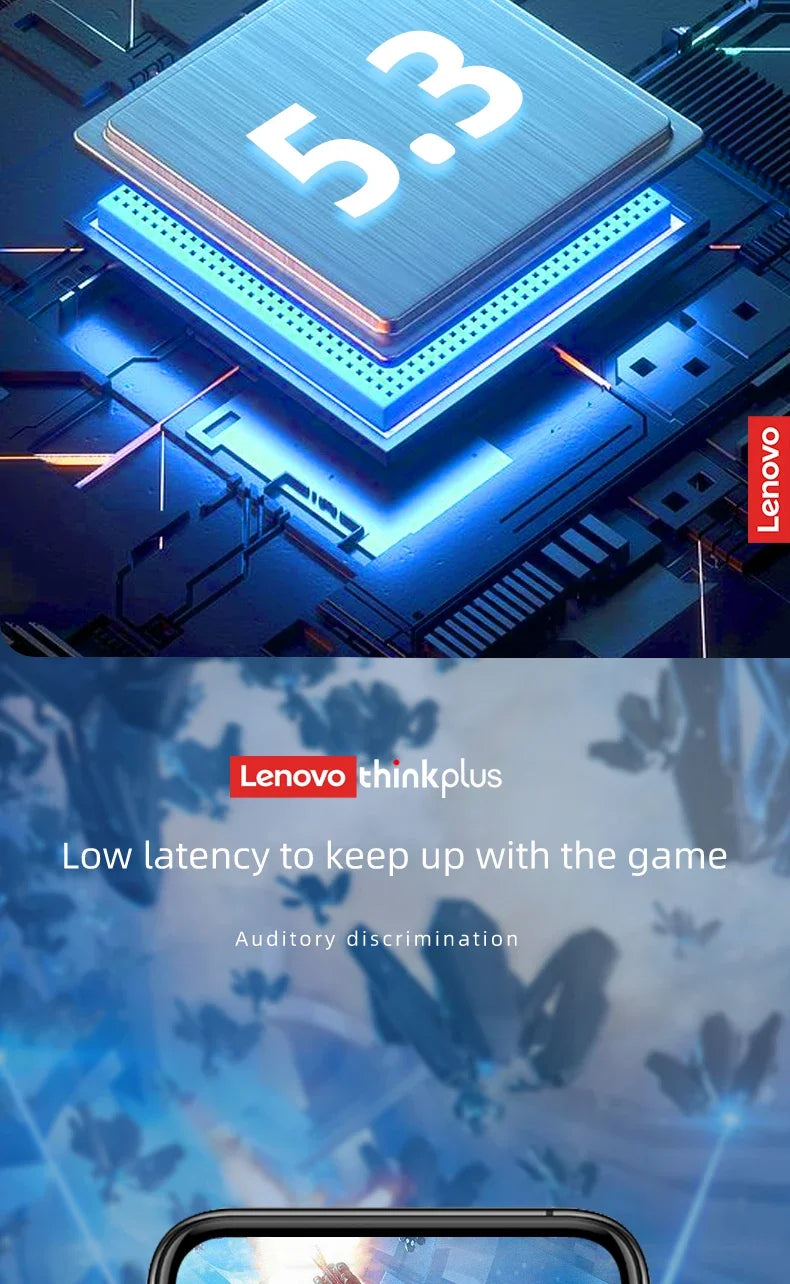 Original Lenovo XT88 TWS Wireless Earphone 5.3 Bluetooth Headphones Stereo Music Call Game Noise Reduction Earbuds Sport Headset