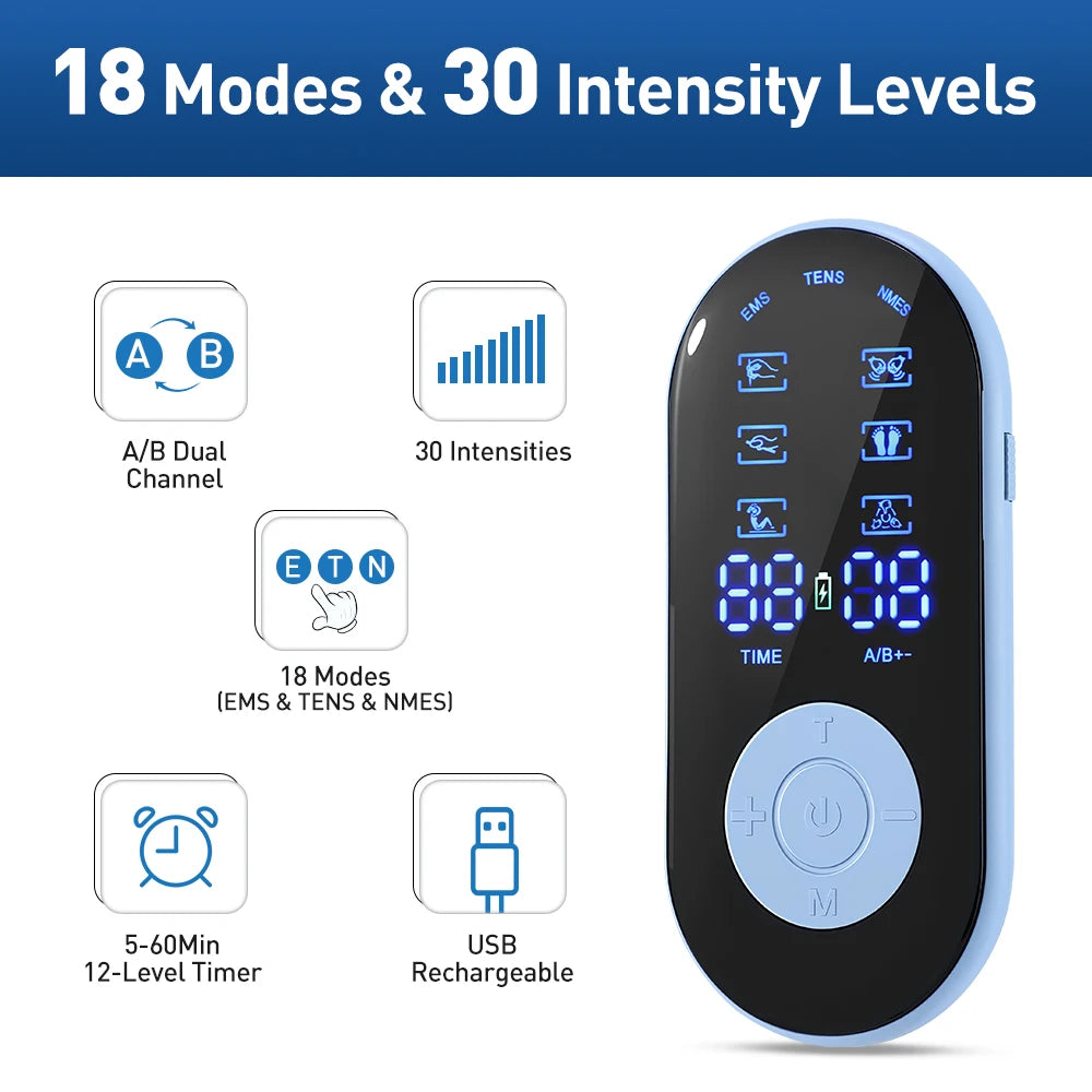 Physiotherapy Tens Muscle Stimulator Electric EMS Acupuncture Body Massage Digital Therapy Slimming Machine Electro Stimulator