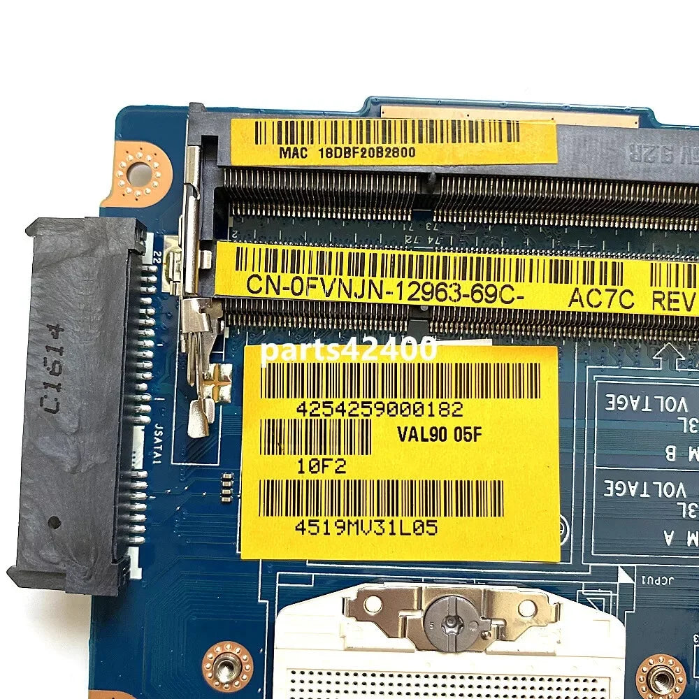 For Dell Latitude E6440 Motherboard VAL90 LA-9931P 0X8DN1 0FVNJN INTEL DDR3 Working Perfect