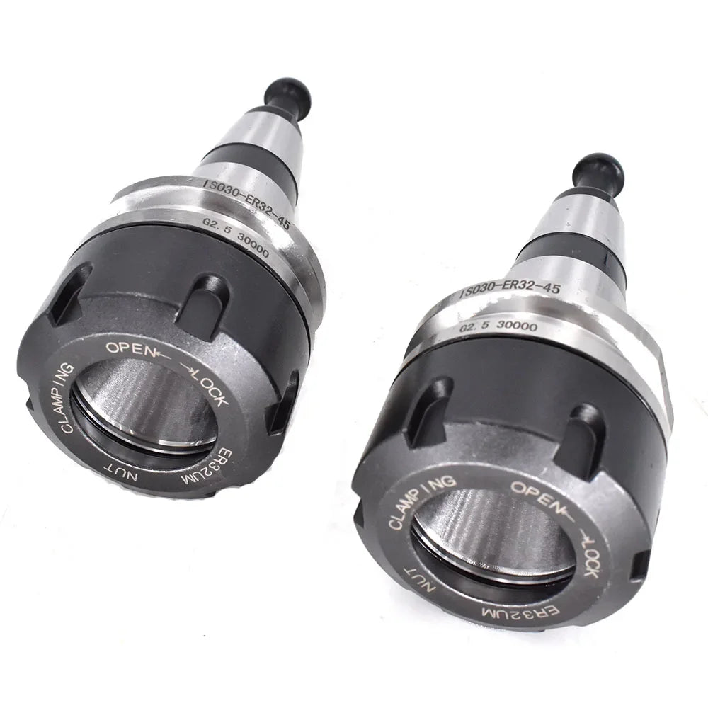 Wood Working Tool Holder ISO30 ER32 45L Collet Chuck High Speed Engraving Machine Parts CNC Spindle carving tools