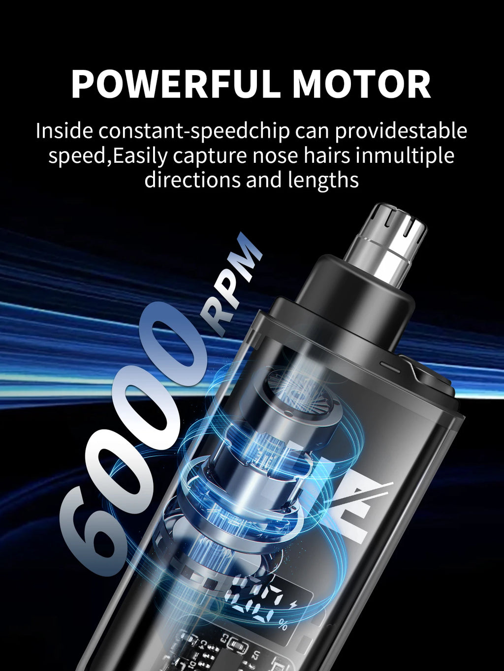Electric Nose Hair Trimmer Clipper Rechargeable Multi-kinetic Shaving Unisex Automatic Washable Personal Care Appliances