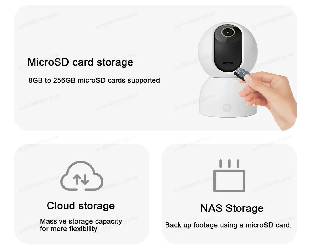 XIAOMI Smart Camera 3 Chinese Version,3K Ultra-clear HD,360° Pan-Tilt-Zoom,AI Human Detection,5 Megapixel Two-Way Voice Calls