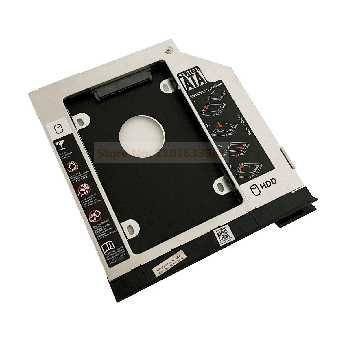 Bezel Panel + Eject Lock Latch 2nd Hard Drive HDD SSD Optical Caddy Frame for Dell Latitude E6320 E6420 E6520 E6330 E6430 E6530