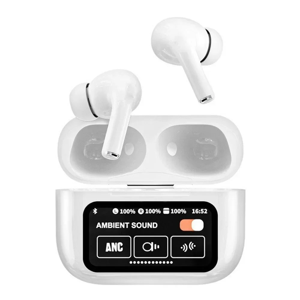 A9 PRO Tws Bluetooth Earbuds Transparent with LED Digital Display Wireless In-Ear Earphone for Xiaomi Huawei iPhone Headphone