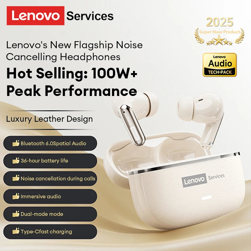 Lenovo LE208 TWS Wireless Earphones Bluetooth V6.0 Hi-Fi AUDIO IMAX-level Sound Earphones Stereo ENC Noise Cancelling Earbuds