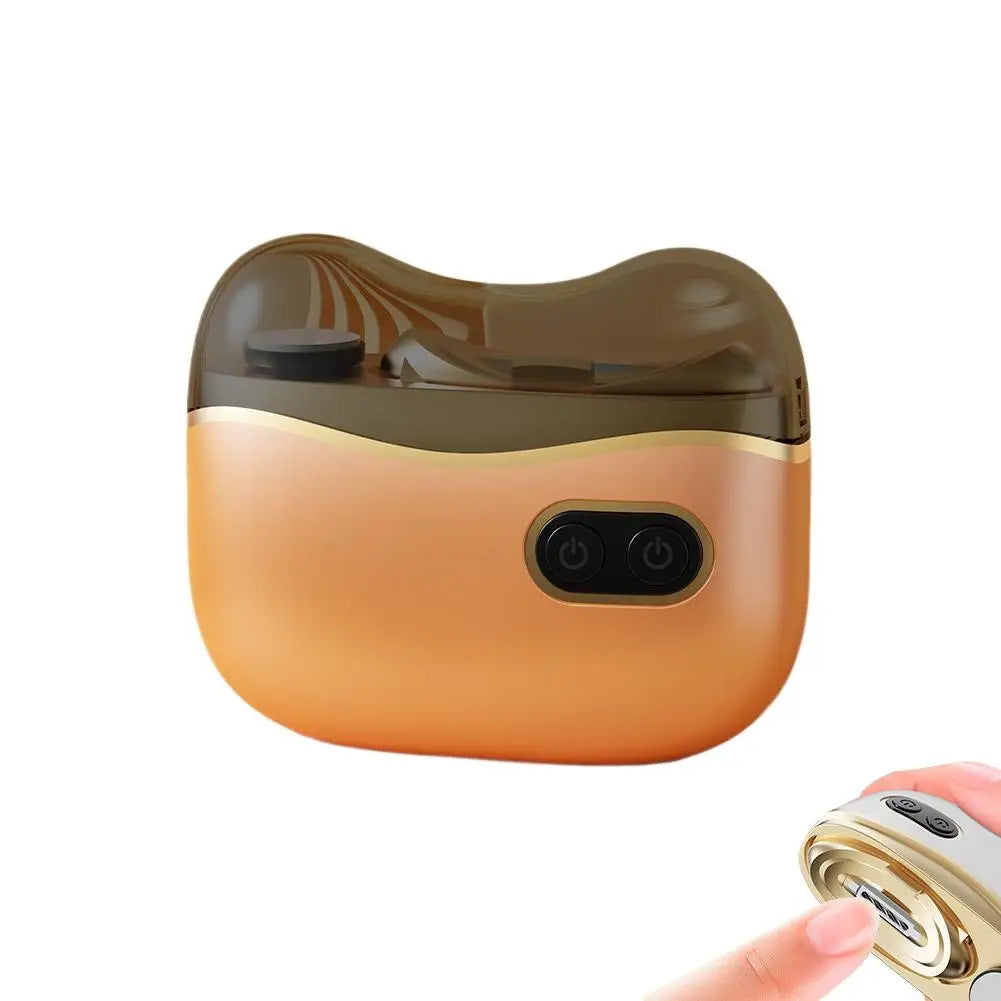 2In1 Electric Nail Tool,USB Charging Nail Clipper Polisher,Adult Kids Fingernail Toe Scissors,Rechargeable Nail Cutter