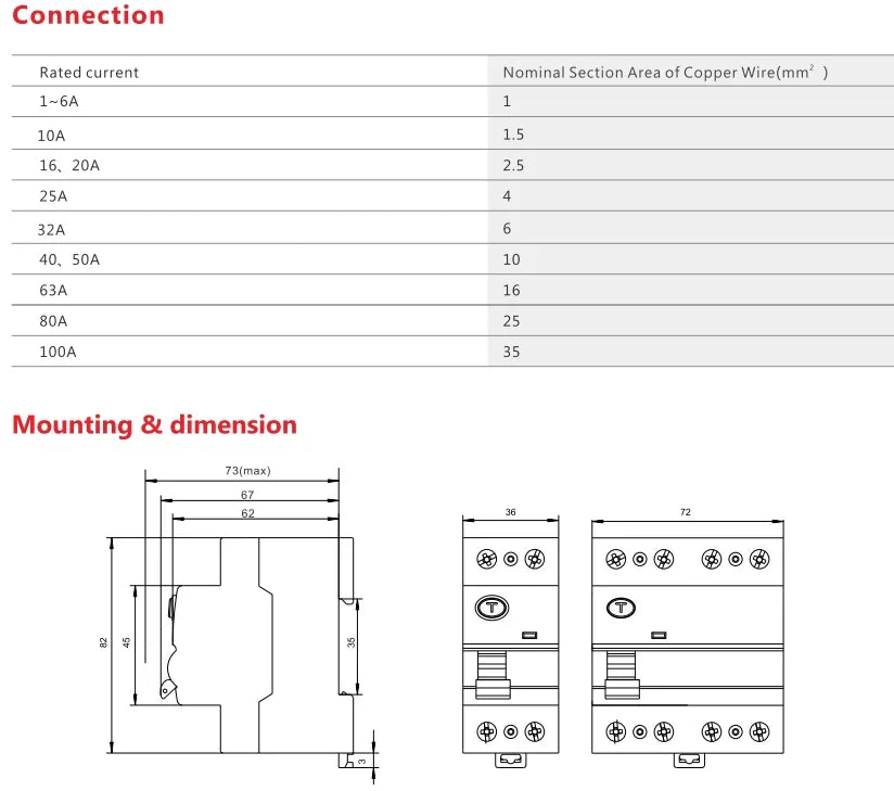 GEYA GYL9 AC Type RCCB Electromagnetic Residual Current Circuit Breaker AC ELCB 2 Pole 25A 40A 63A 100A RCD 30mA 100mA 300mA
