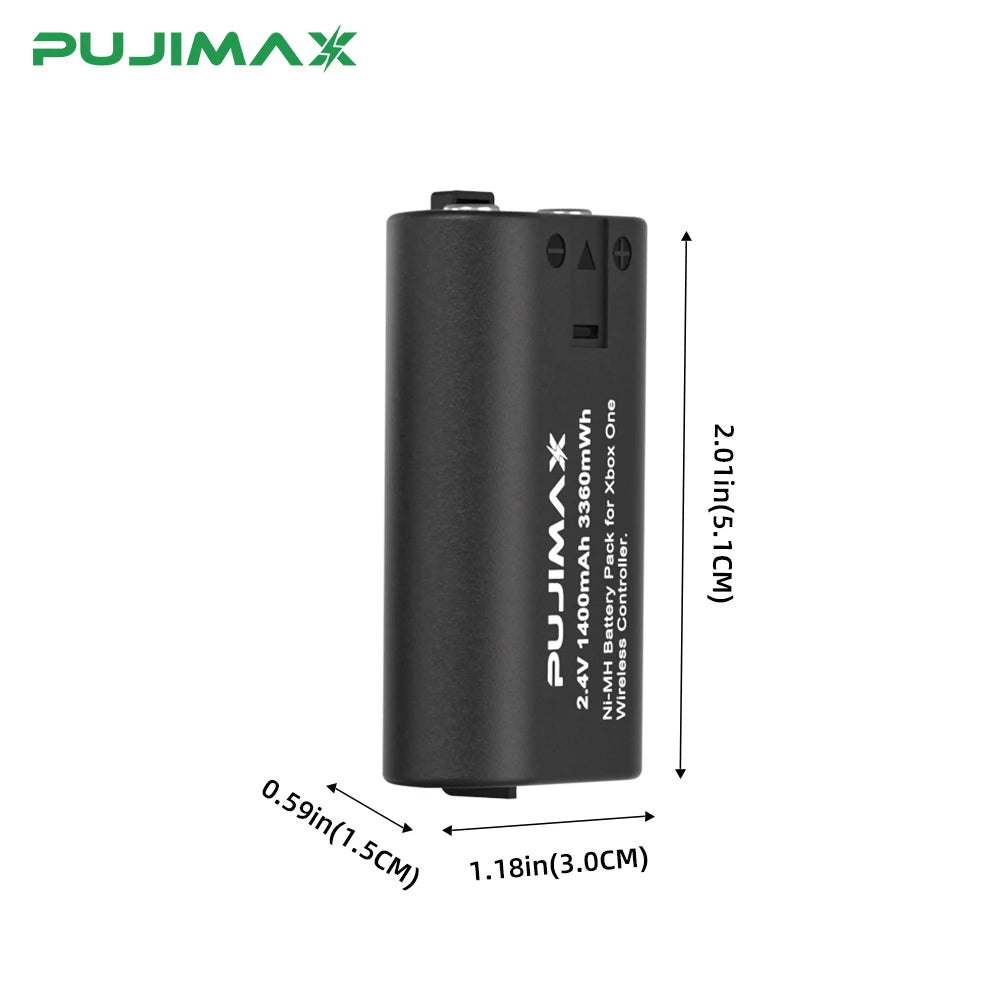PUJIMAX 3360mWh Ni-MH Battery Rechargable Batteries Pack For XBOX Serise S/X and XBOX ONE S/X/Elite With Charger+ Charger Cable