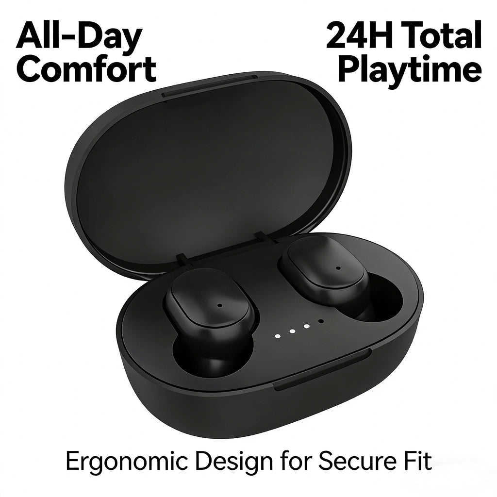 TWS Wireless Earbuds with Bluetooth 5.3, HiFi Stereo Sound, Long Battery Life and Touch Control.