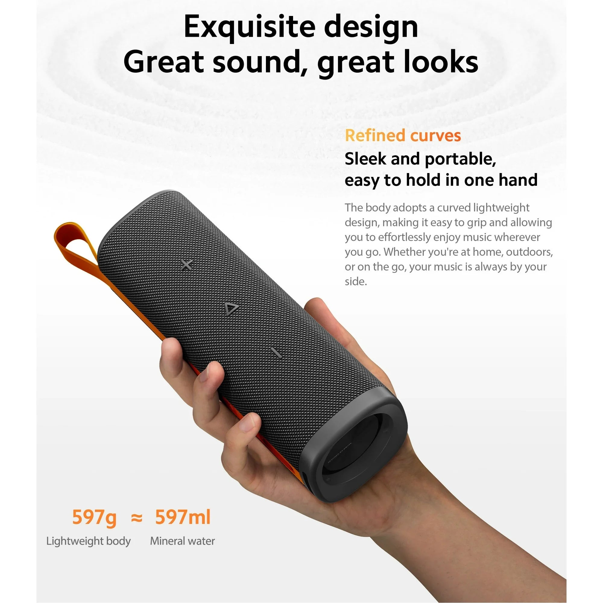 Xiaomi Sound Outdoor Smart speaker Global Version Bluetooth5.4 IP67 dust and water resistance Up 12 hours  long-lasting battery